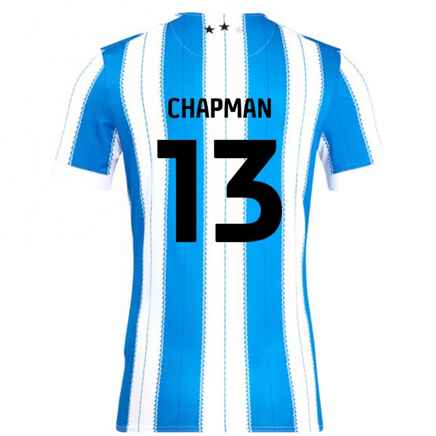 Kids Football Jacob Chapman #13 Blue White Home Jersey 2024/25 T-Shirt