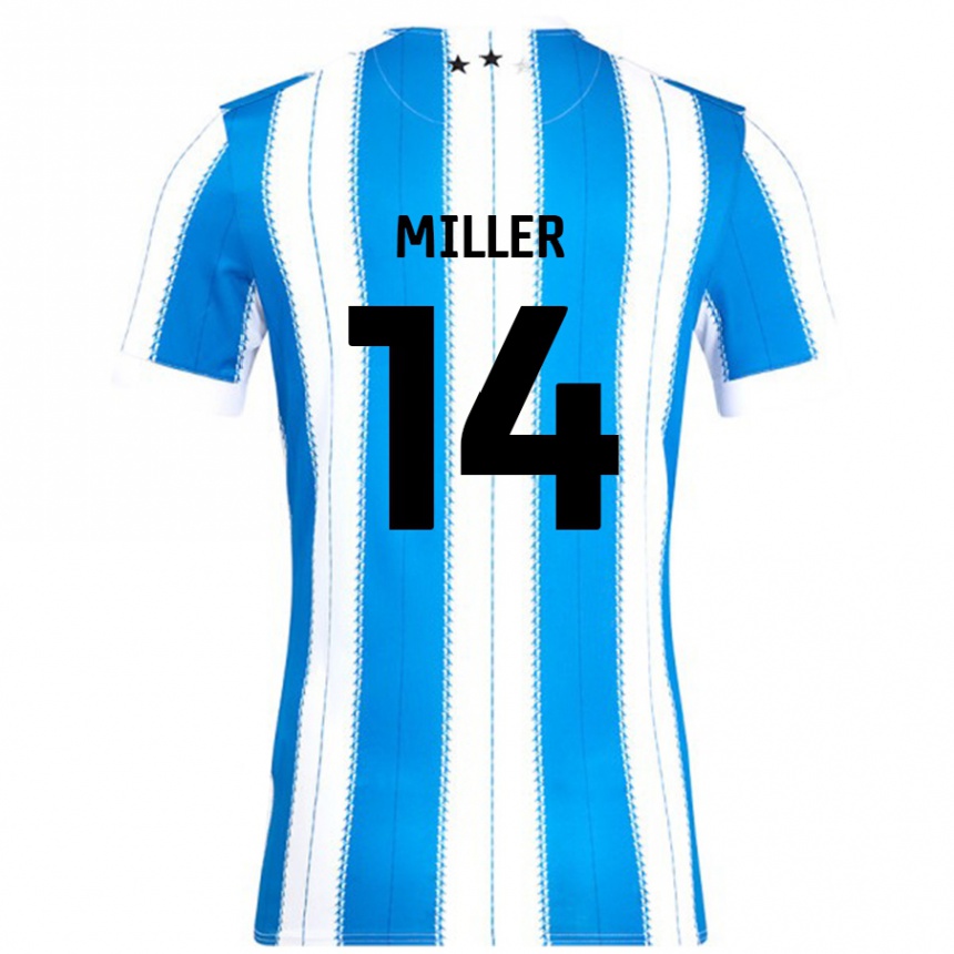 Kids Football Mickel Miller #14 Blue White Home Jersey 2024/25 T-Shirt