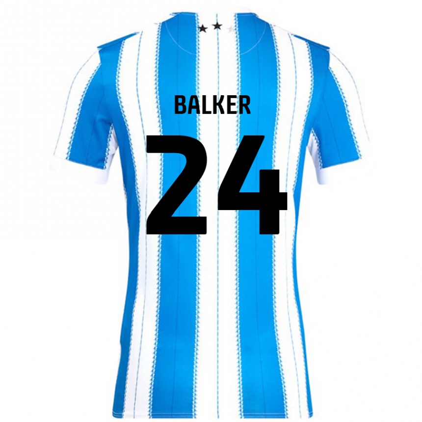 Kids Football Radinio Balker #24 Blue White Home Jersey 2024/25 T-Shirt