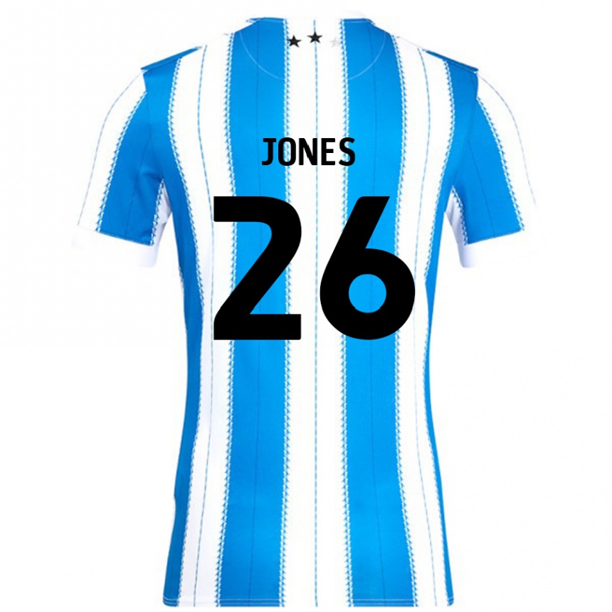 Kids Football Patrick Jones #26 Blue White Home Jersey 2024/25 T-Shirt