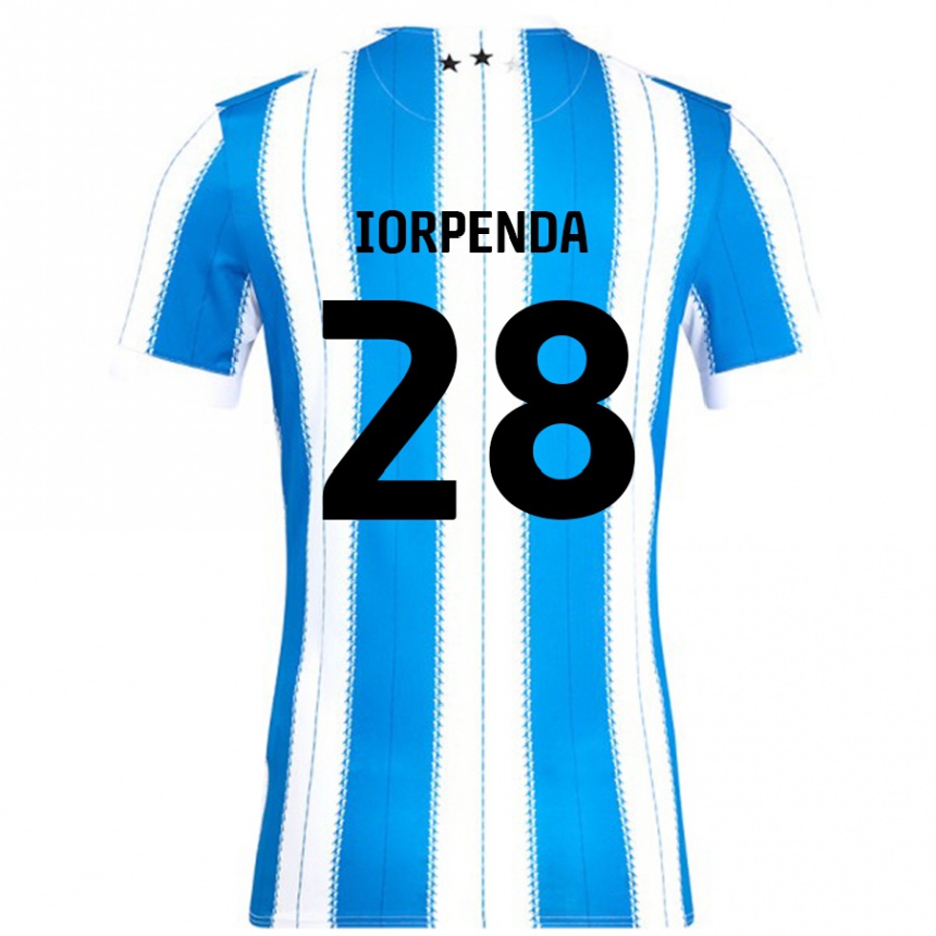 Kids Football Tom Iorpenda #28 Blue White Home Jersey 2024/25 T-Shirt