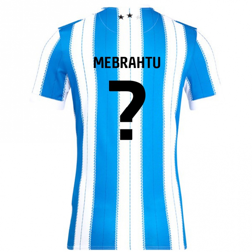 Kids Football Milkyas Mebrahtu #0 Blue White Home Jersey 2024/25 T-Shirt