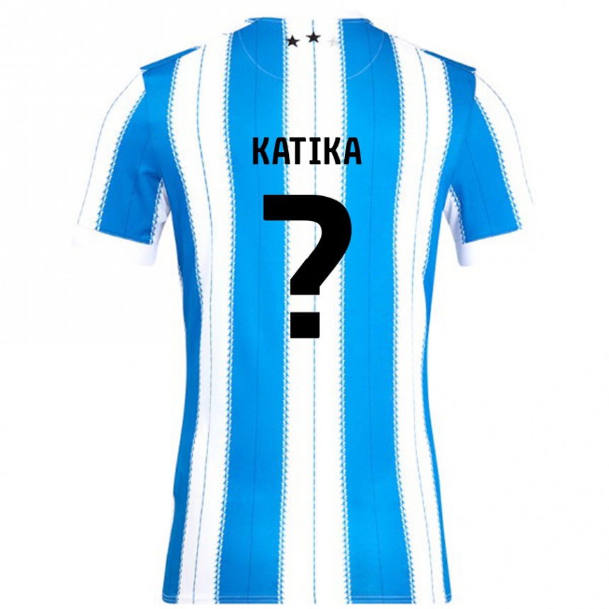 Kids Football Emick Katika #0 Blue White Home Jersey 2024/25 T-Shirt