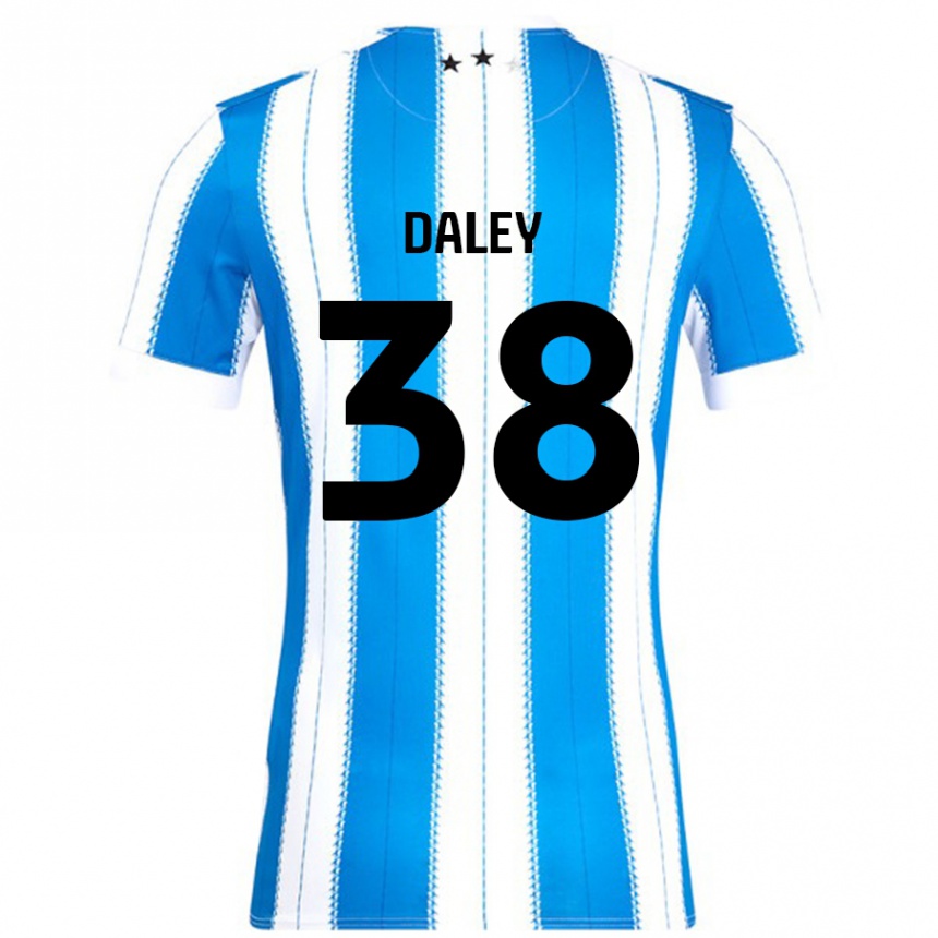 Kids Football Luke Daley #38 Blue White Home Jersey 2024/25 T-Shirt