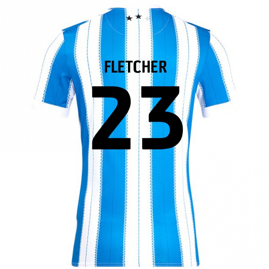 Kids Football Serena Fletcher #23 Blue White Home Jersey 2024/25 T-Shirt