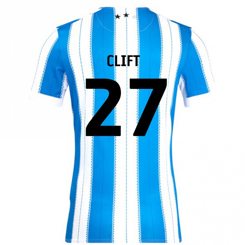 Kids Football Cassidy Clift #27 Blue White Home Jersey 2024/25 T-Shirt