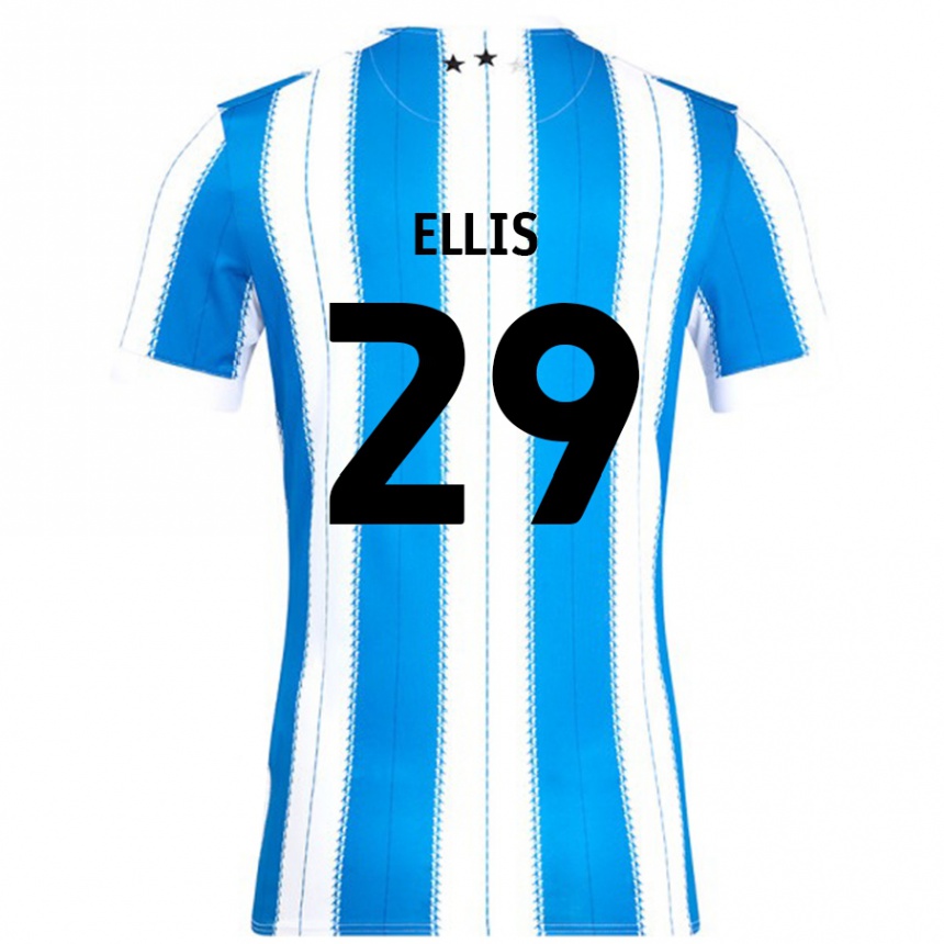 Kids Football Molly Ellis #29 Blue White Home Jersey 2024/25 T-Shirt