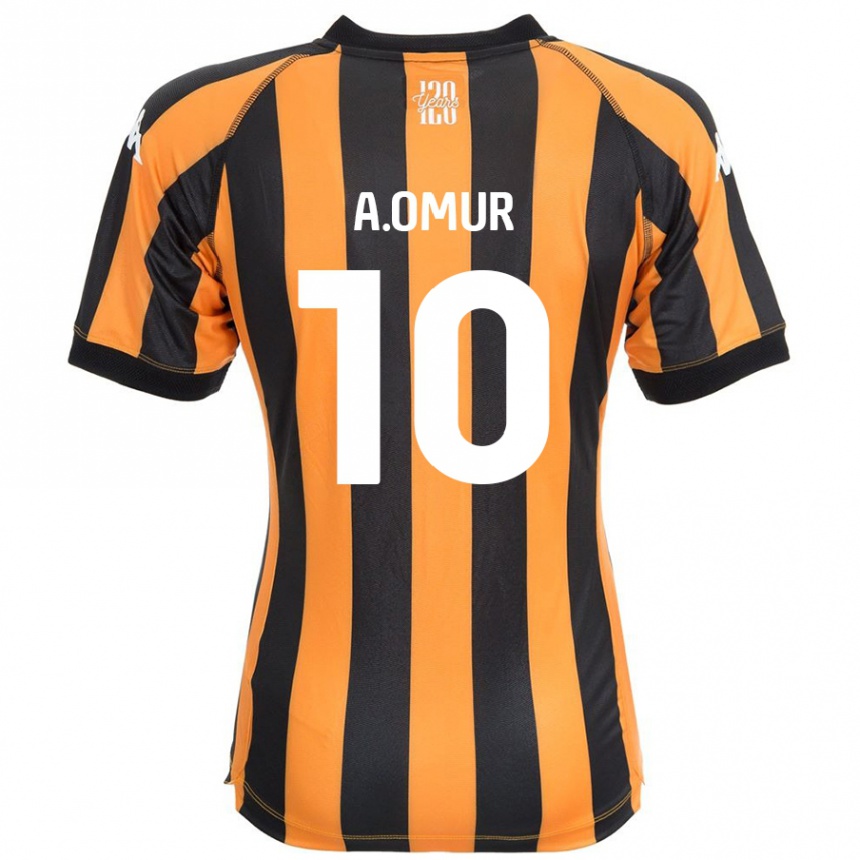 Kids Football Abdülkadir Ömür #10 Black Amber Home Jersey 2024/25 T-Shirt