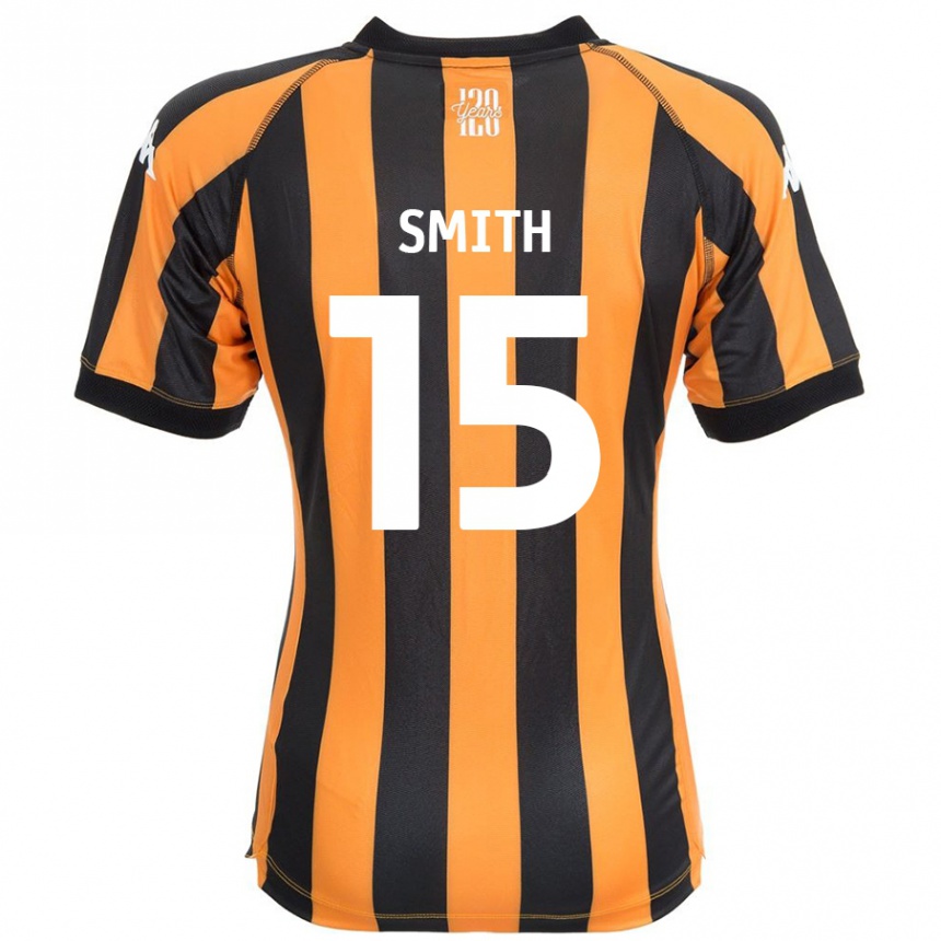 Kids Football Suey Smith #15 Black Amber Home Jersey 2024/25 T-Shirt