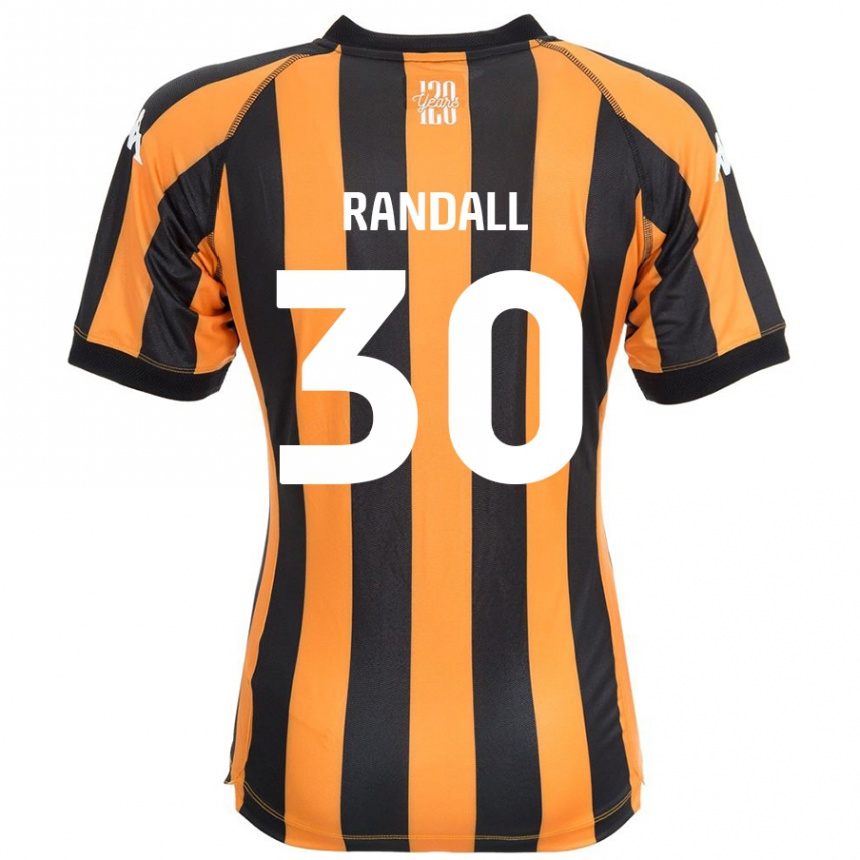 Kids Football Jennifer Randall #30 Black Amber Home Jersey 2024/25 T-Shirt