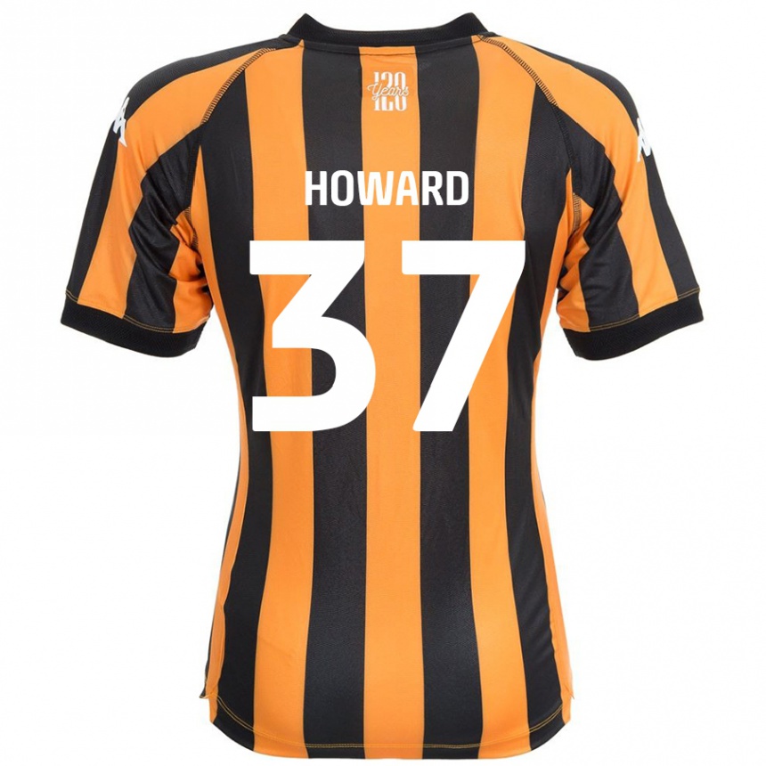 Kids Football Scarlet Howard #37 Black Amber Home Jersey 2024/25 T-Shirt