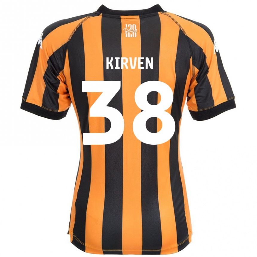 Kids Football Tess Kirven #38 Black Amber Home Jersey 2024/25 T-Shirt