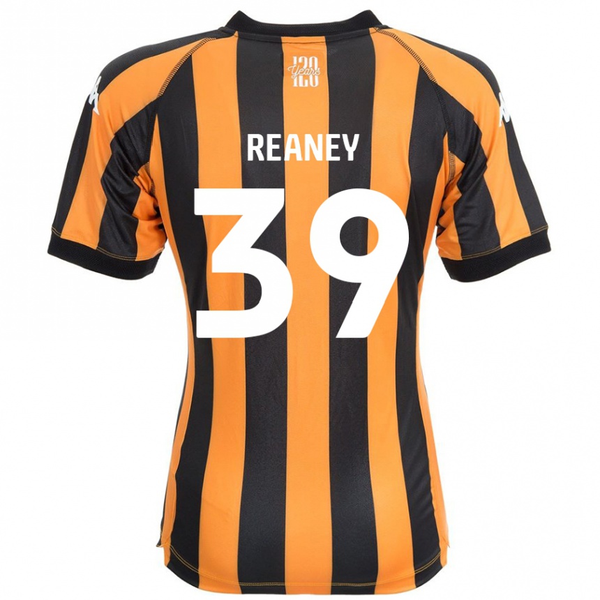 Kids Football Mollie Reaney #39 Black Amber Home Jersey 2024/25 T-Shirt