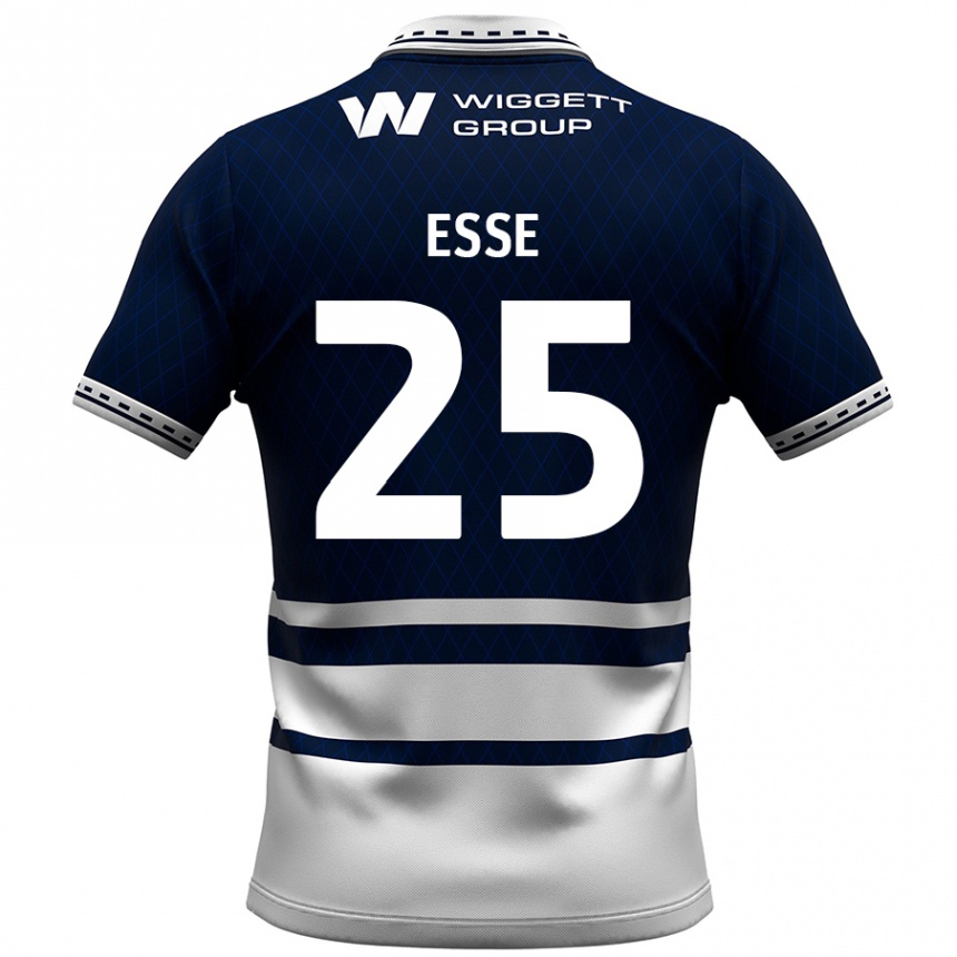 Kids Football Romain Esse #25 Navy Blue White Home Jersey 2024/25 T-Shirt