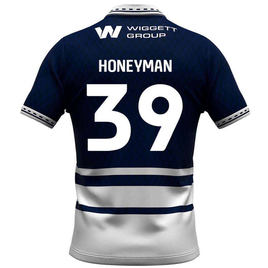 Kids Football George Honeyman #39 Navy Blue White Home Jersey 2024/25 T-Shirt