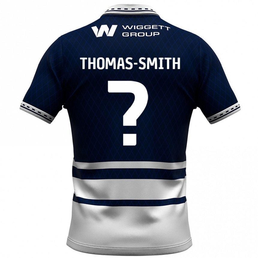 Kids Football Jaydon Thomas-Smith #0 Navy Blue White Home Jersey 2024/25 T-Shirt