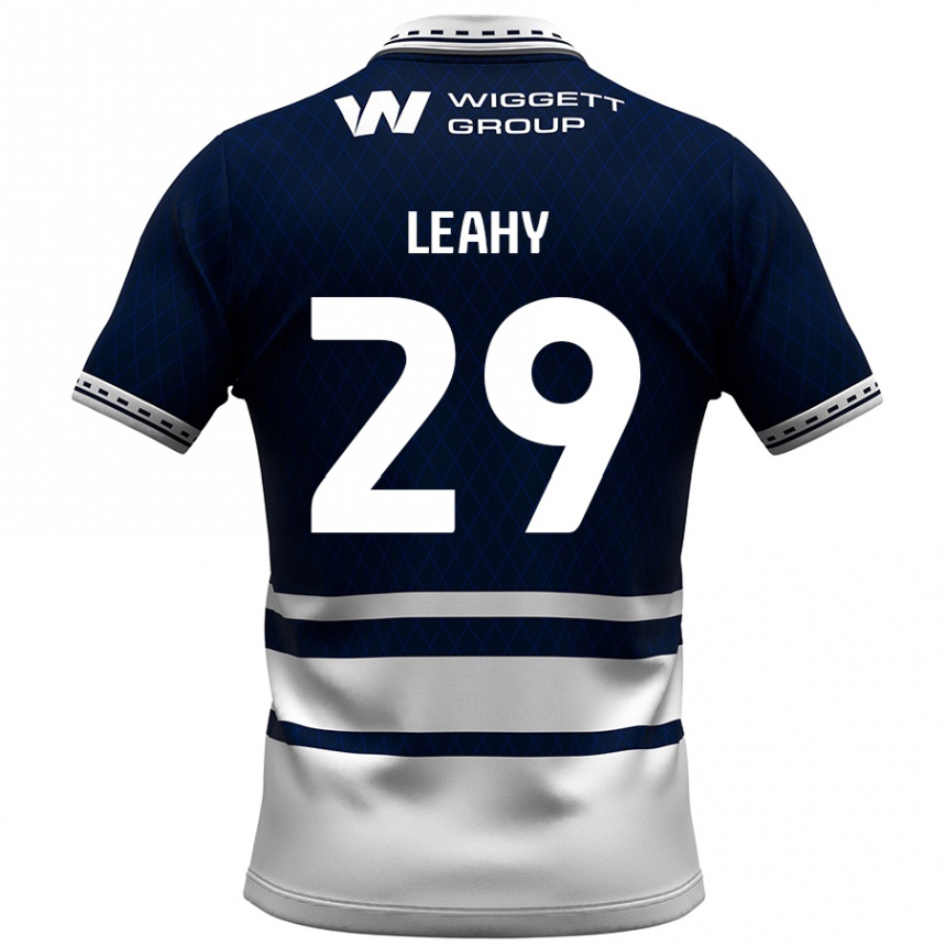 Kids Football Tom Leahy #29 Navy Blue White Home Jersey 2024/25 T-Shirt