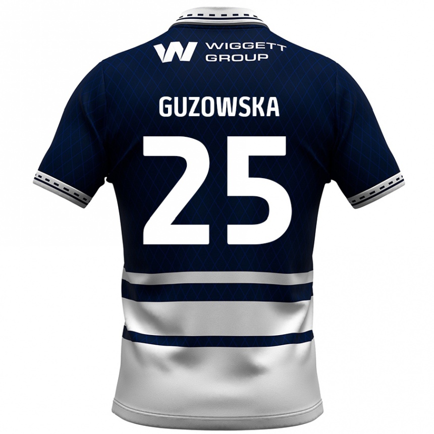 Kids Football Sara Guzowska #25 Navy Blue White Home Jersey 2024/25 T-Shirt