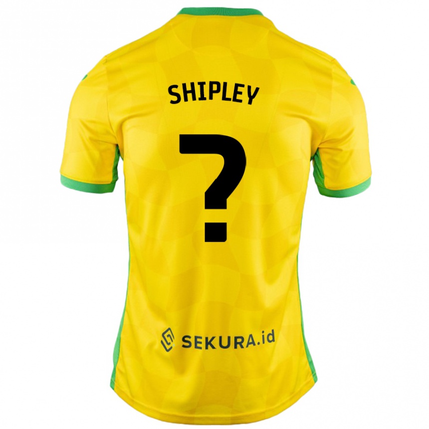 Kids Football Lewis Shipley #0 Yellow Green Home Jersey 2024/25 T-Shirt