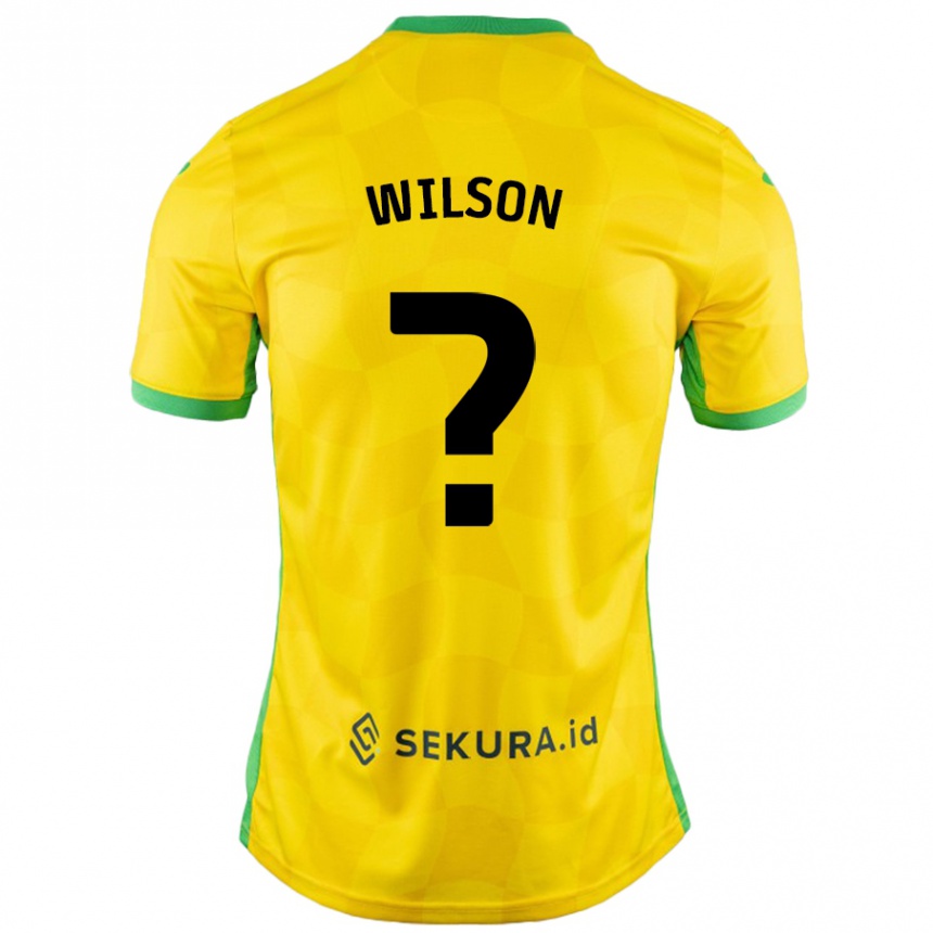 Kids Football Charlie Wilson #0 Yellow Green Home Jersey 2024/25 T-Shirt