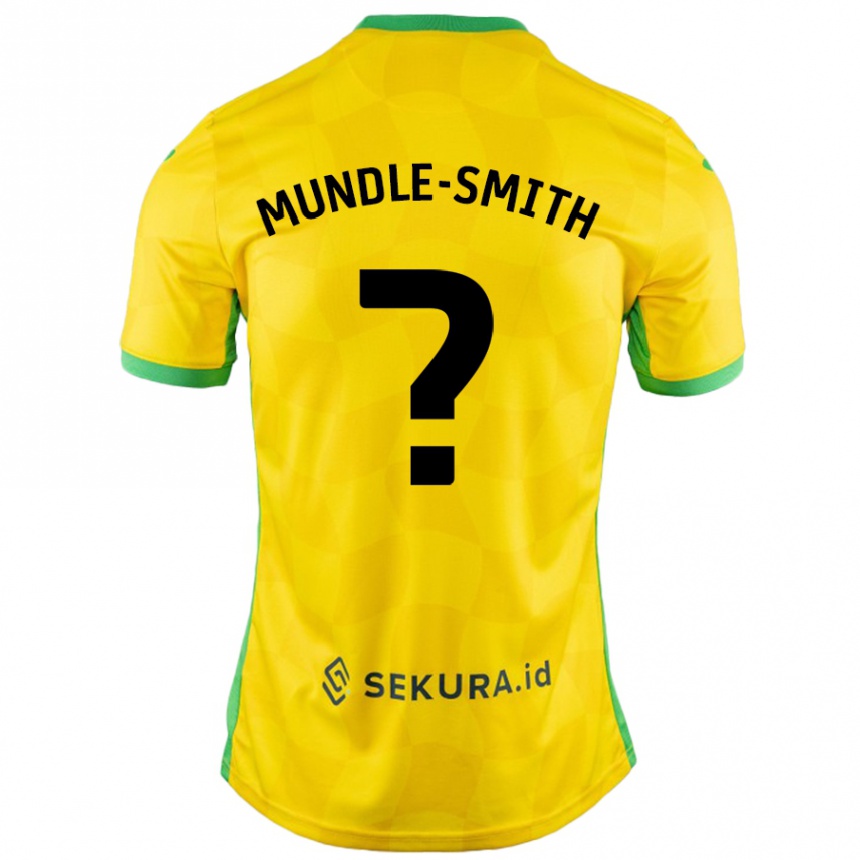 Kids Football Errol Mundle-Smith #0 Yellow Green Home Jersey 2024/25 T-Shirt