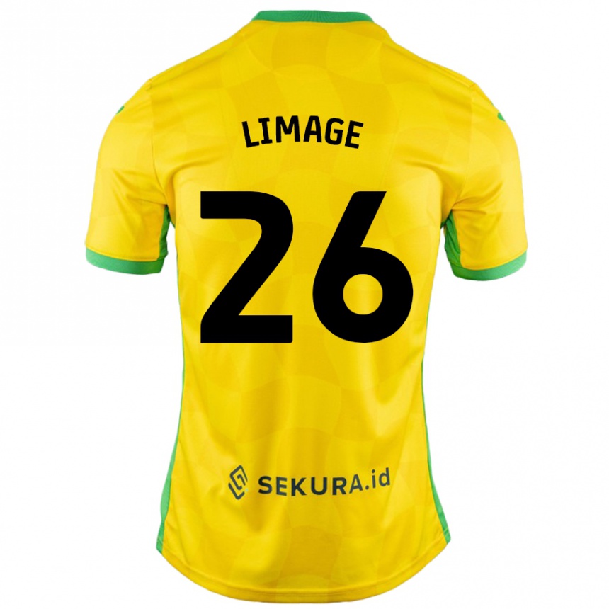 Kids Football Felicity Limage #26 Yellow Green Home Jersey 2024/25 T-Shirt