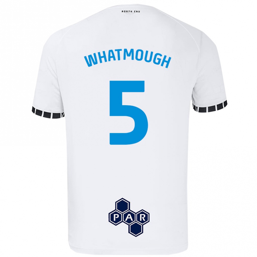 Kids Football Jack Whatmough #5 White Home Jersey 2024/25 T-Shirt