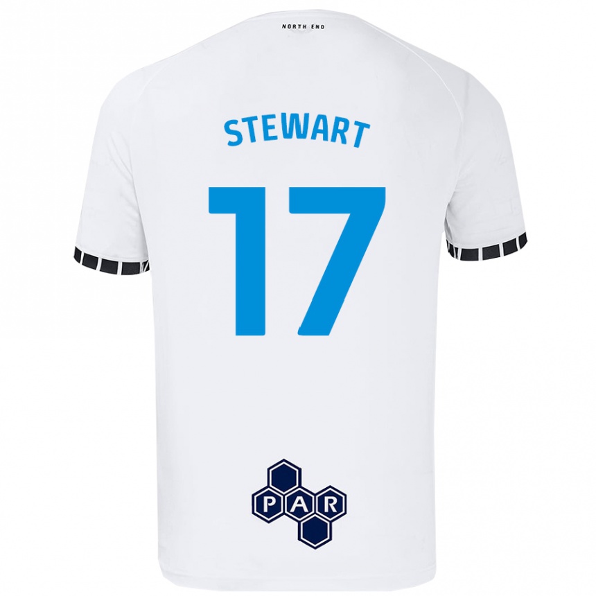 Kids Football Layton Stewart #17 White Home Jersey 2024/25 T-Shirt