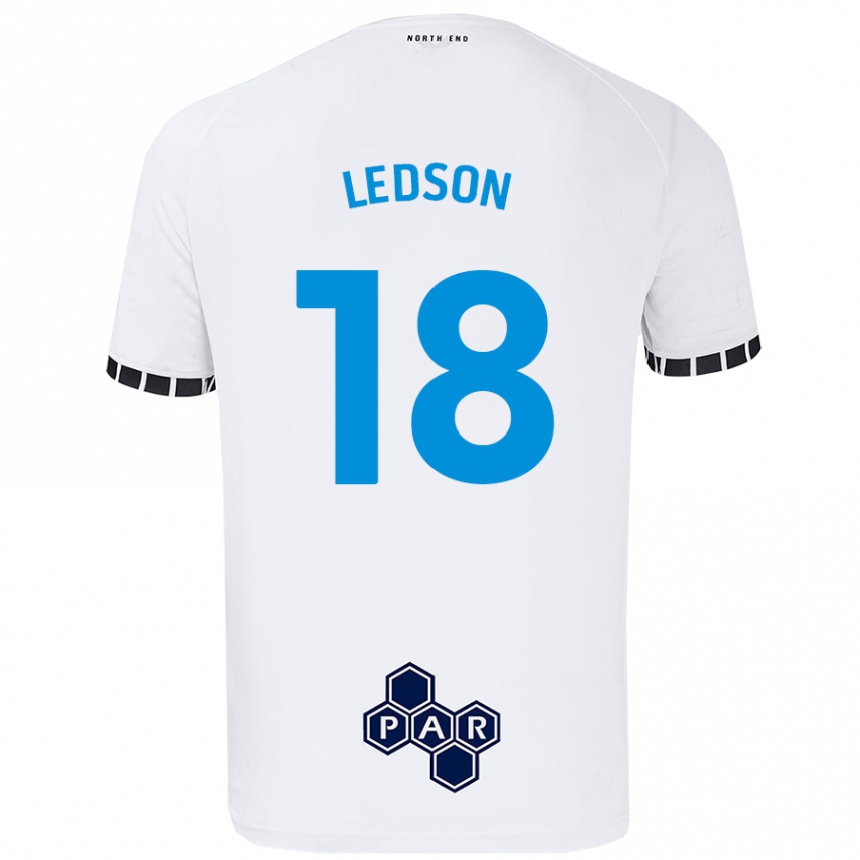 Kids Football Ryan Ledson #18 White Home Jersey 2024/25 T-Shirt