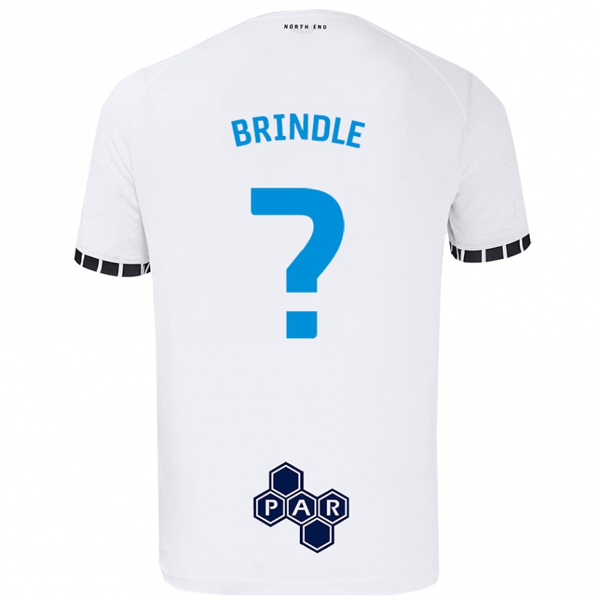 Kids Football Jonny Brindle #0 White Home Jersey 2024/25 T-Shirt