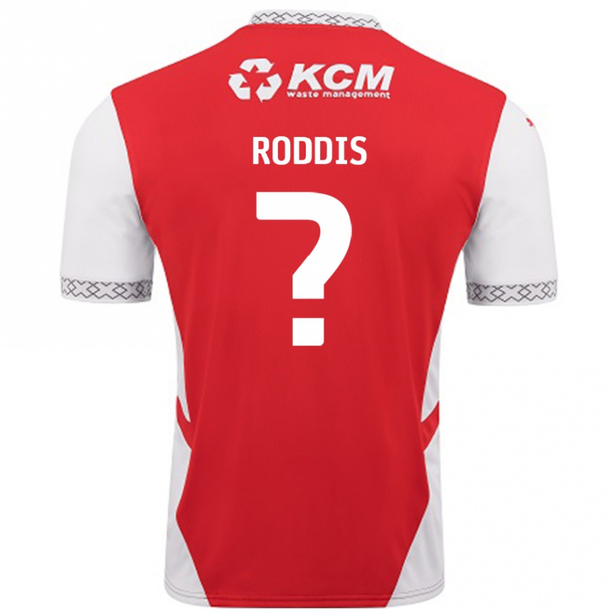 Kids Football Harry Roddis #0 Red White Home Jersey 2024/25 T-Shirt