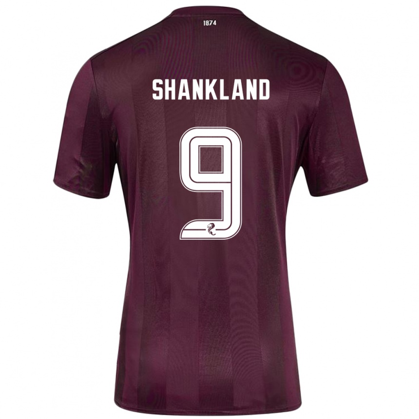 Kids Football Lawrence Shankland #9 Burgundy Home Jersey 2024/25 T-Shirt