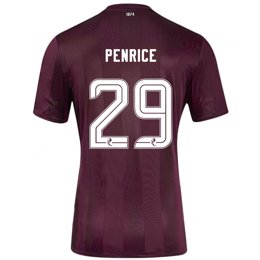 Kids Football James Penrice #29 Burgundy Home Jersey 2024/25 T-Shirt