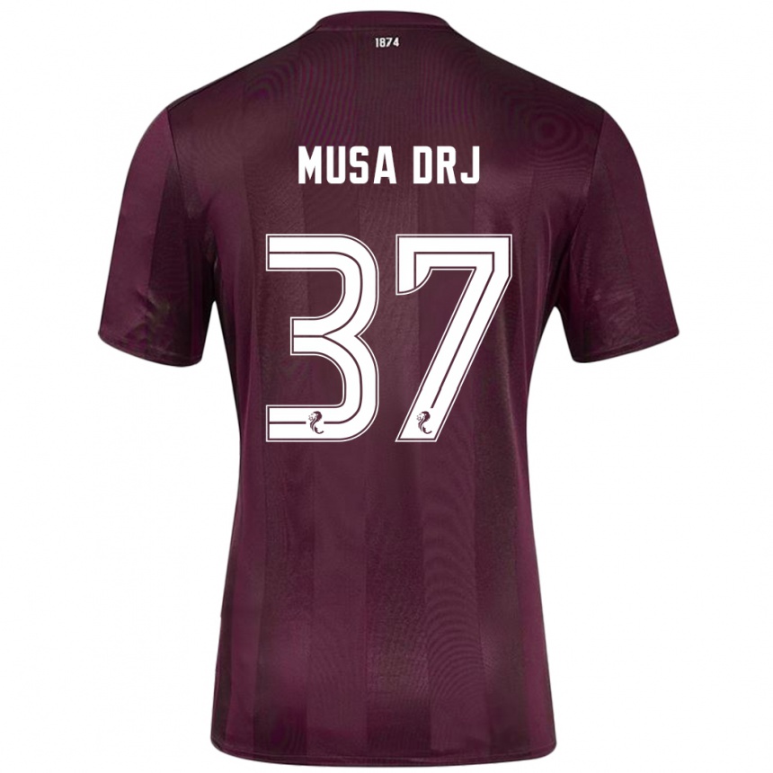 Kids Football Musa Drammeh #37 Burgundy Home Jersey 2024/25 T-Shirt