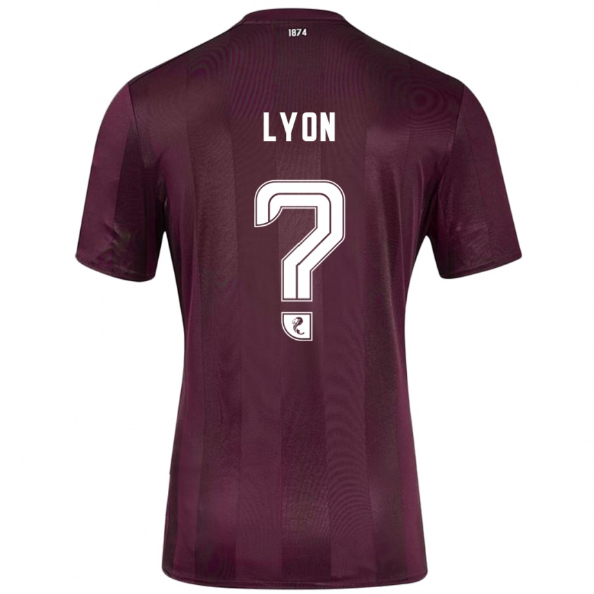 Kids Football Jack Lyon #0 Burgundy Home Jersey 2024/25 T-Shirt