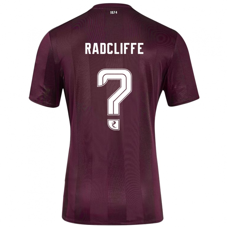 Kids Football Josh Radcliffe #0 Burgundy Home Jersey 2024/25 T-Shirt