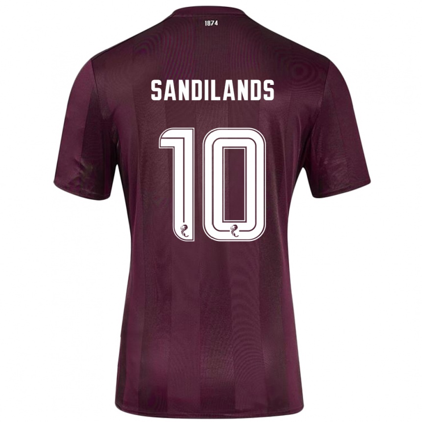 Kids Football Callum Sandilands #10 Burgundy Home Jersey 2024/25 T-Shirt