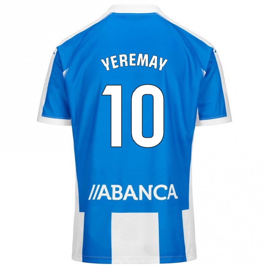 Kids Football Yeremay Hernández #10 Blue White Home Jersey 2024/25 T-Shirt