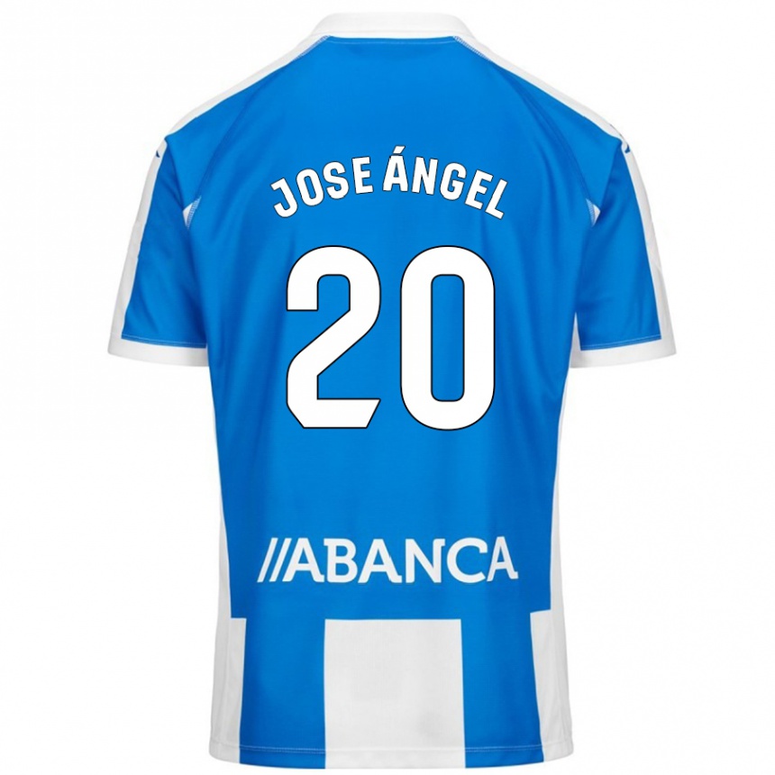 Kids Football José Ángel Jurado #20 Blue White Home Jersey 2024/25 T-Shirt