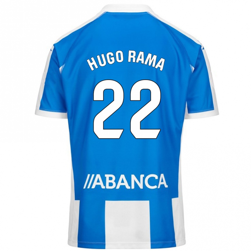 Kids Football Hugo Rama #22 Blue White Home Jersey 2024/25 T-Shirt