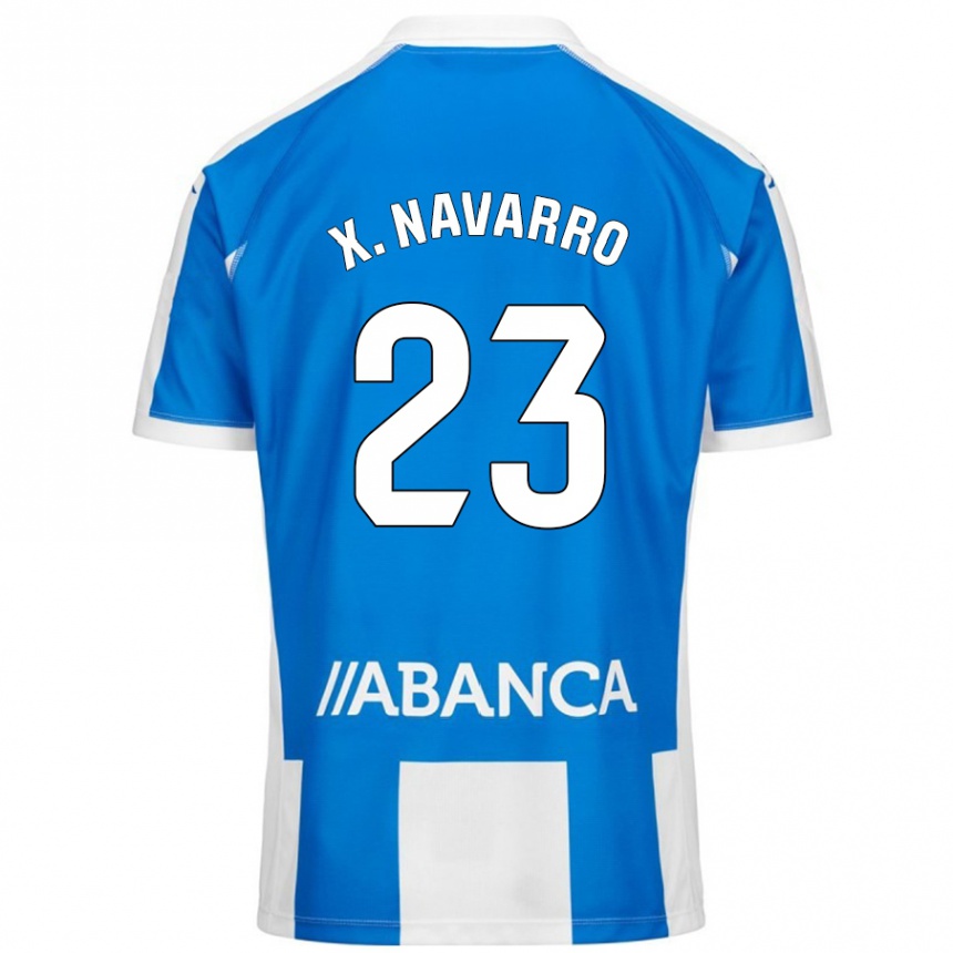 Kids Football Ximo Navarro #23 Blue White Home Jersey 2024/25 T-Shirt