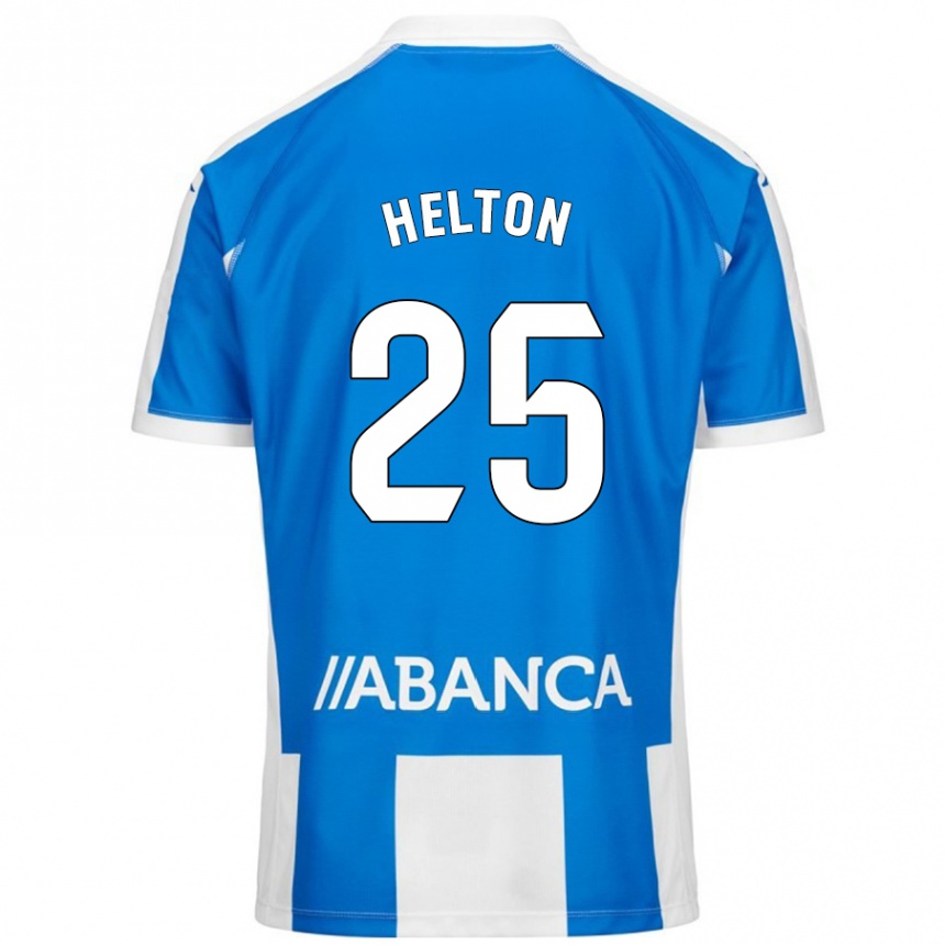 Kids Football Helton Leite #25 Blue White Home Jersey 2024/25 T-Shirt