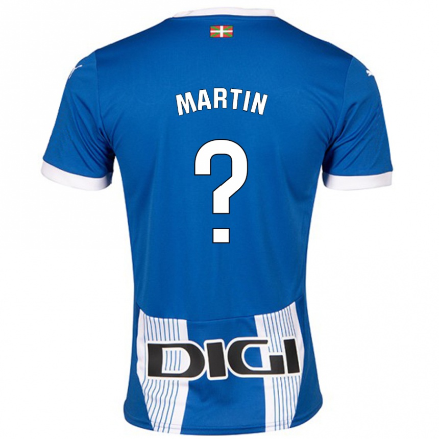 Kids Football Carlos Martin #0 Blue Home Jersey 2024/25 T-Shirt