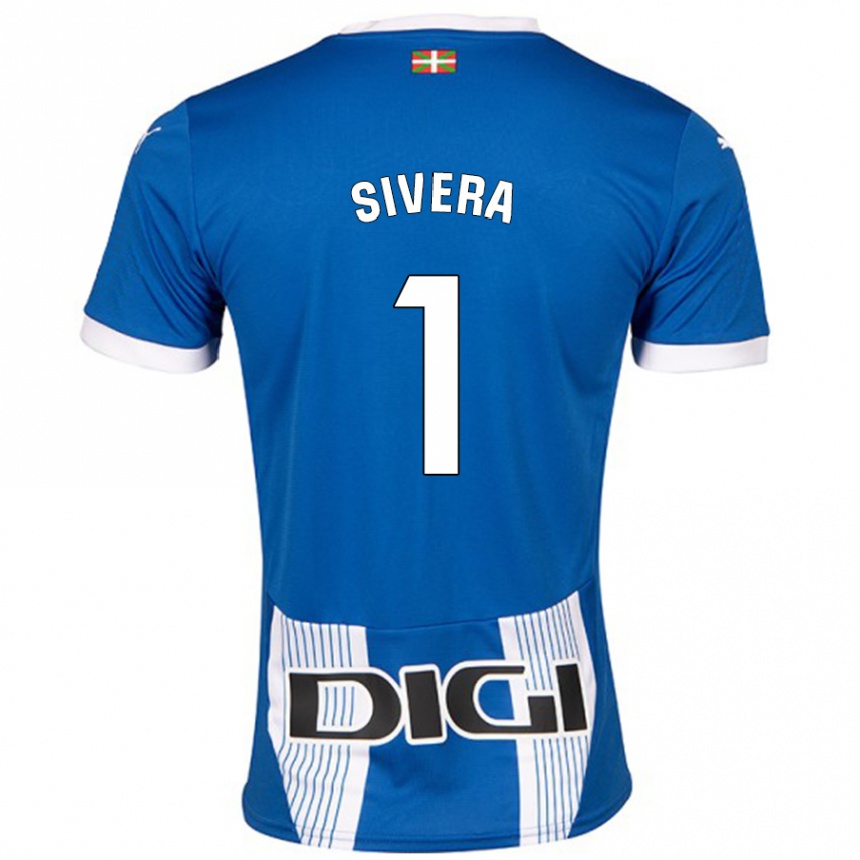 Kids Football Antonio Sivera #1 Blue Home Jersey 2024/25 T-Shirt