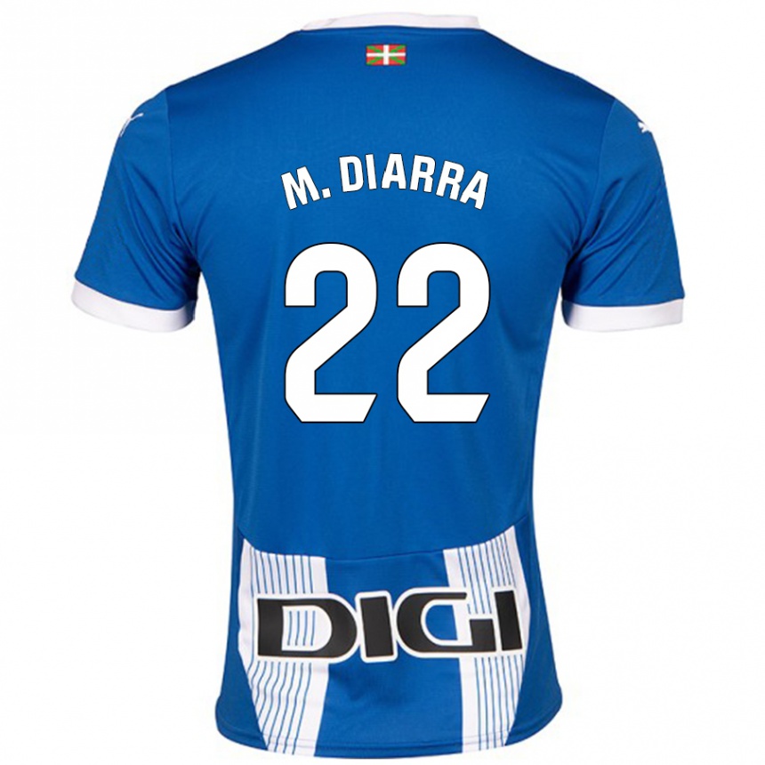 Kids Football Moussa Diarra #22 Blue Home Jersey 2024/25 T-Shirt