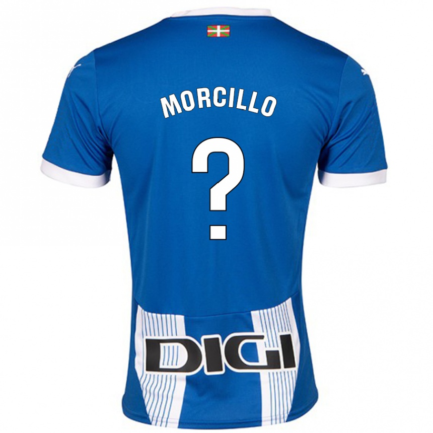 Kids Football Diego Morcillo #0 Blue Home Jersey 2024/25 T-Shirt