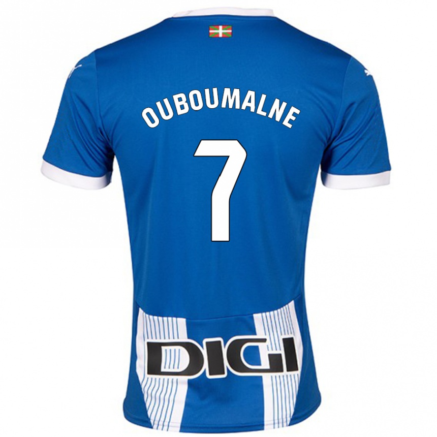 Kids Football Ibra Ouboumalne #7 Blue Home Jersey 2024/25 T-Shirt