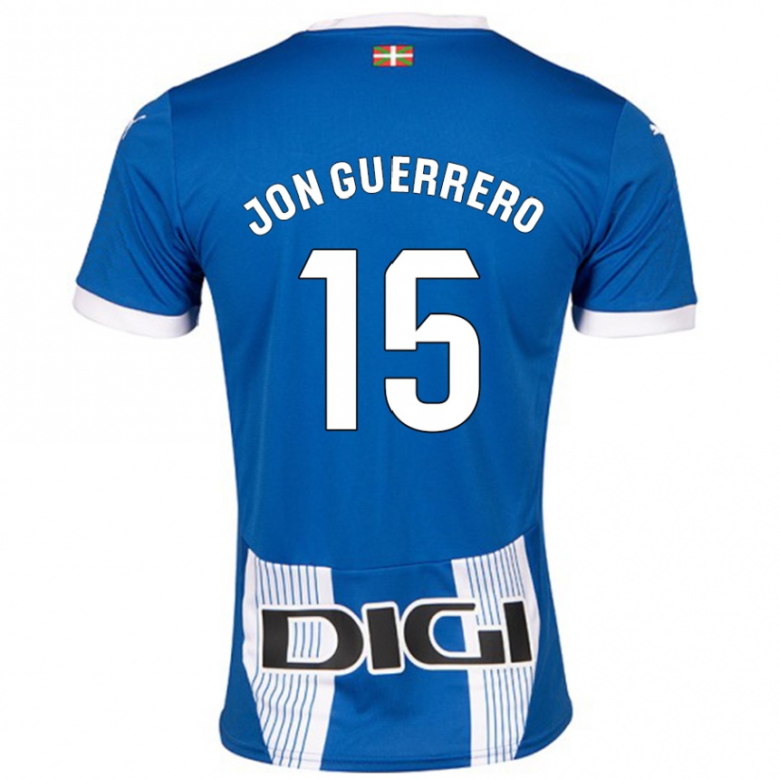 Kids Football Julen Jon Guerrero #15 Blue Home Jersey 2024/25 T-Shirt