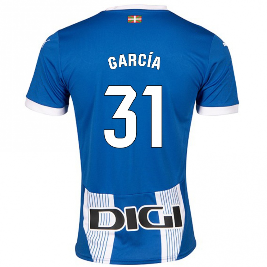 Kids Football Gaizka García #31 Blue Home Jersey 2024/25 T-Shirt