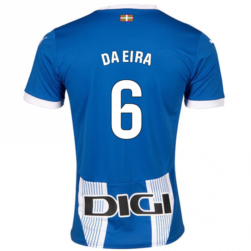 Kids Football Stefanie Da Eira #6 Blue Home Jersey 2024/25 T-Shirt